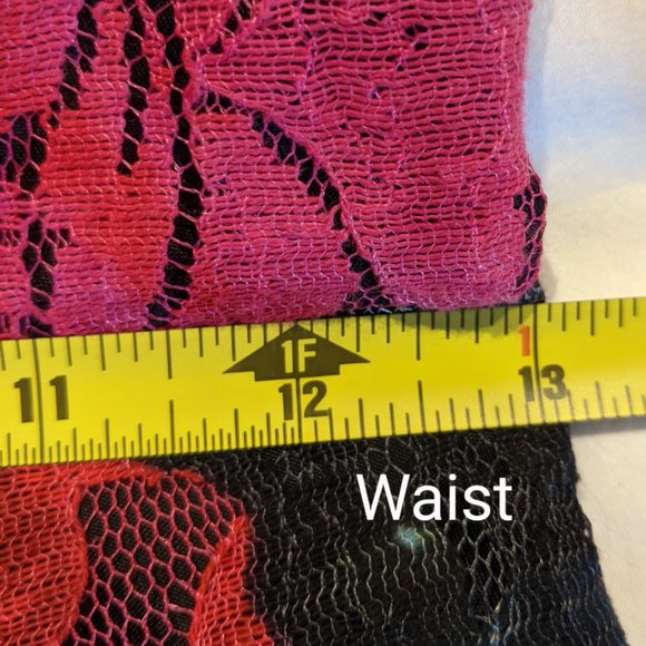 Anthropologie Tracy Reese Noisette Red Roses Floral Lace Tulle Dress Size 2 - Picture 11 of 15